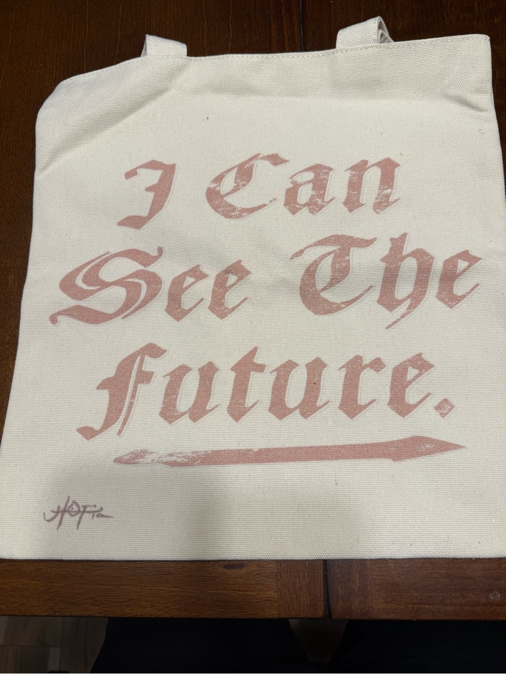 Cactus Jack By Travis Scott MetLife Canvas Tote Bag Distressed Font “I can see”